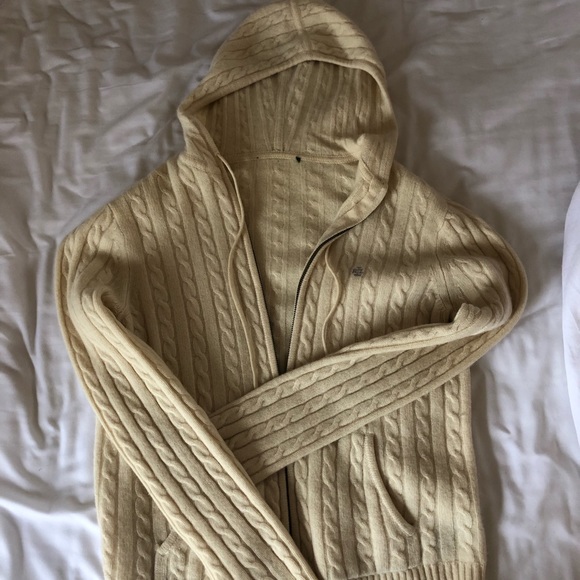 RRL (Ralph Lauren) Cable-Knit Cashmere Sweater - Picture 1 of 3